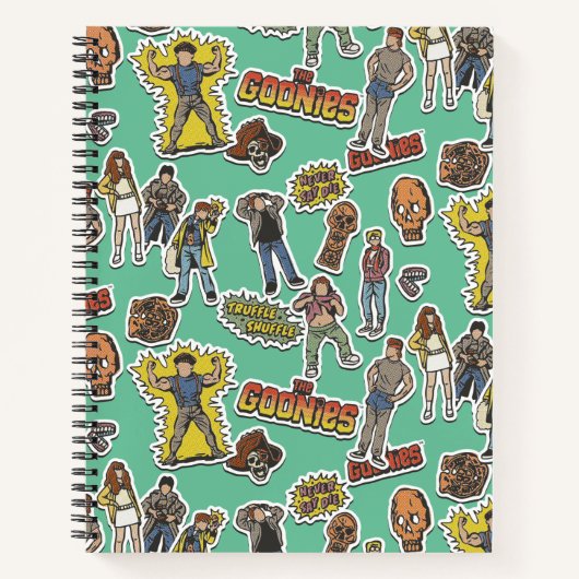 De Goonies Retro Sticker Notitieboek (Voorkant)