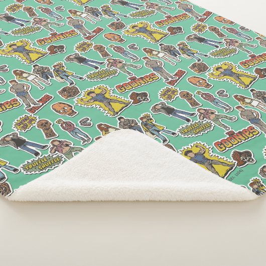 De Goonies Retro Sticker Sherpa Deken (3/4)