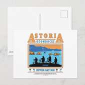 De Goonies Silhouetten boven Astoria Goondocks Briefkaart (Voorkant / Achterkant)