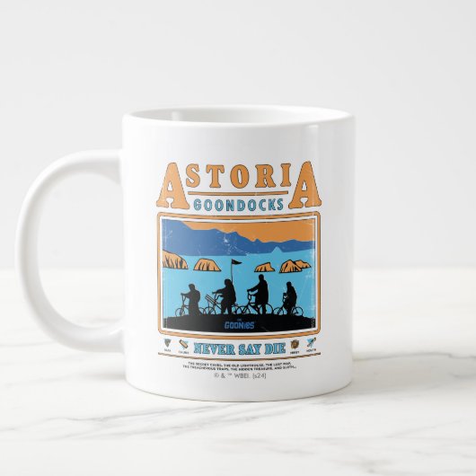 De Goonies Silhouetten boven Astoria Goondocks Grote Koffiekop (Links)