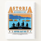 De Goonies Silhouetten boven Astoria Goondocks Notitieboek (Achterkant)