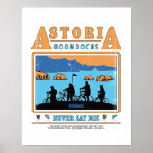 De Goonies Silhouetten boven Astoria Goondocks Poster (Voorkant)