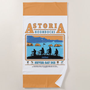 De Goonies Silhouetten boven Astoria Goondocks Strandlaken