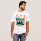 De Goonies Silhouetten boven Astoria Goondocks T-shirt (Voorkant volledig)