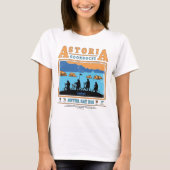 De Goonies Silhouetten boven Astoria Goondocks T-shirt (Voorkant)