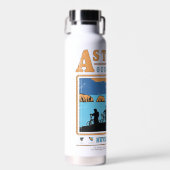 De Goonies Silhouetten boven Astoria Goondocks Waterfles (Voorkant)