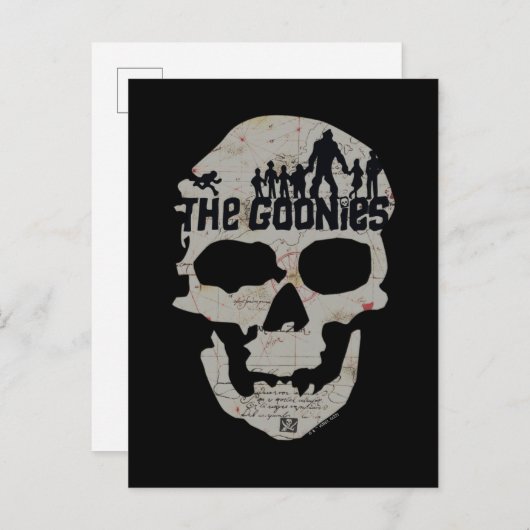 De Goonies Skull Silhouette Briefkaart (Voorkant / Achterkant)