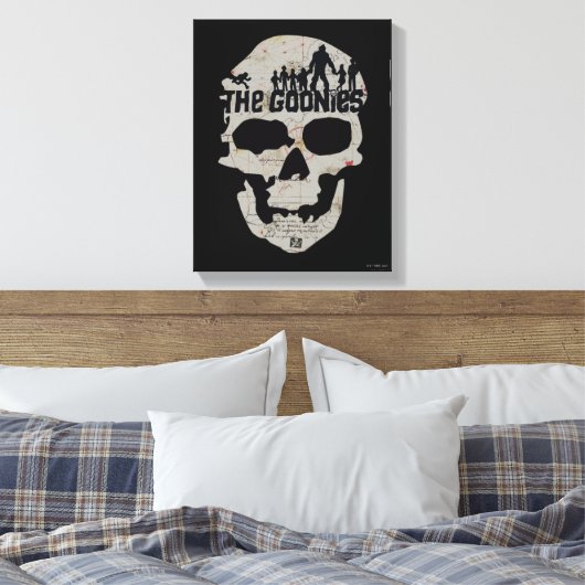 De Goonies Skull Silhouette Canvas Afdruk (Insitu (Slaapkamer))