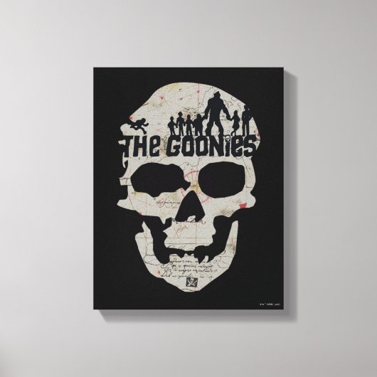De Goonies Skull Silhouette Canvas Afdruk (Voorkant)
