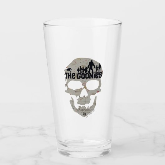 De Goonies Skull Silhouette Glas (Voorkant)
