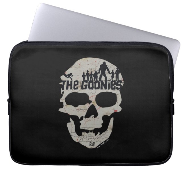 De Goonies Skull Silhouette Laptop Sleeve (Voorkant)