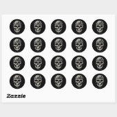 De Goonies Skull Silhouette Ronde Sticker (Vel)