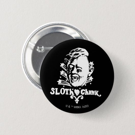 De goonies "Sloth Chunk" Ronde Button 5,7 Cm (Voorkant /achterkant)