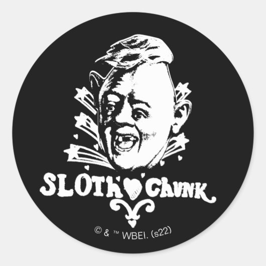 De goonies "Sloth Chunk" Ronde Sticker (Voorkant)