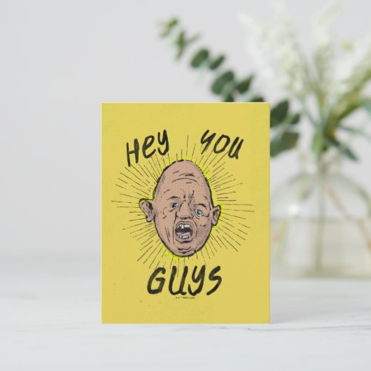 De goonies Sloth Doodle "Hey jongens" Briefkaart (Staand voorkant)