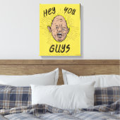 De goonies Sloth Doodle "Hey jongens" Canvas Afdruk (Insitu (Slaapkamer))