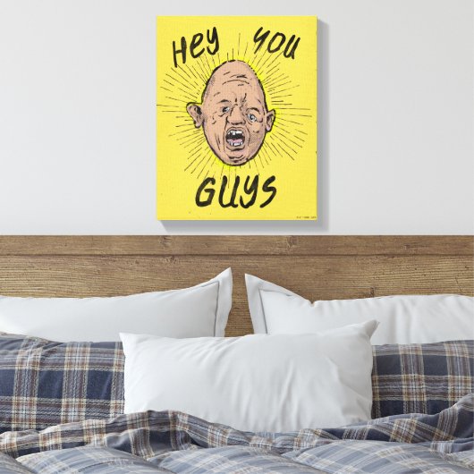 De goonies Sloth Doodle "Hey jongens" Canvas Afdruk (Insitu (Slaapkamer))