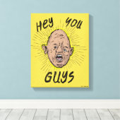 De goonies Sloth Doodle "Hey jongens" Canvas Afdruk (Insitu (Houten vloer))