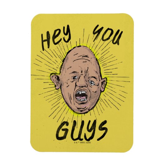 De goonies Sloth Doodle "Hey jongens" Magneet (Verticaal)