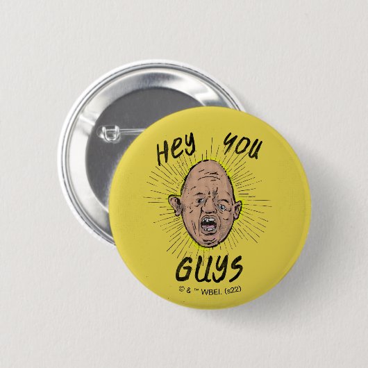 De goonies Sloth Doodle "Hey jongens" Ronde Button 5,7 Cm (Voorkant /achterkant)