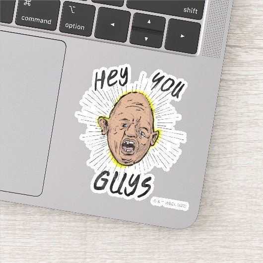 De goonies Sloth Doodle "Hey jongens" Sticker (Detail)