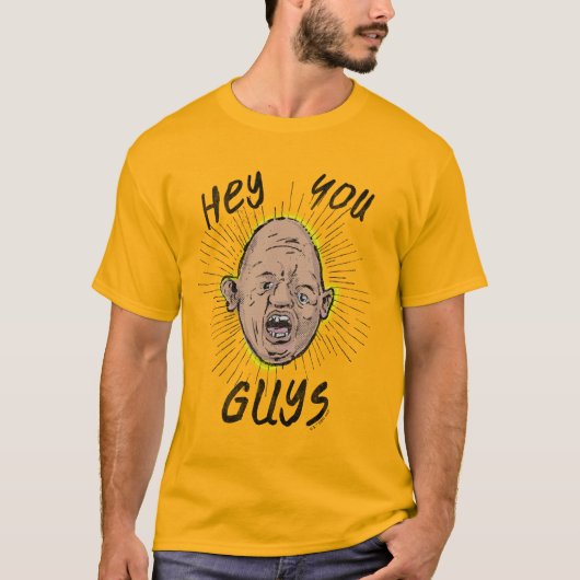 De goonies Sloth Doodle "Hey jongens" T-shirt (Voorkant)