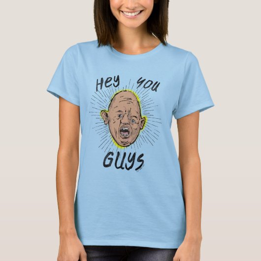 De goonies Sloth Doodle "Hey jongens" T-shirt (Voorkant)