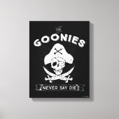 De goonies "Zeg nooit dat ze sterven" Pirate Badge Canvas Afdruk (Voorkant)