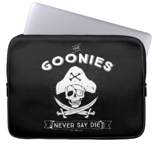 De goonies "Zeg nooit dat ze sterven" Pirate Badge Laptop Sleeve