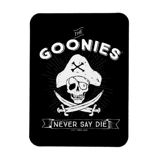 De goonies "Zeg nooit dat ze sterven" Pirate Badge Magneet (Verticaal)