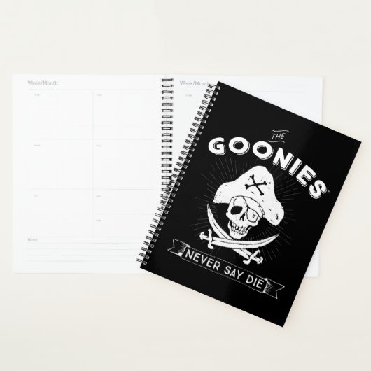 De goonies "Zeg nooit dat ze sterven" Pirate Badge Planner (Display)
