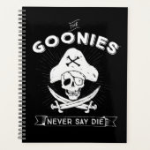 De goonies "Zeg nooit dat ze sterven" Pirate Badge Planner (Voorkant)