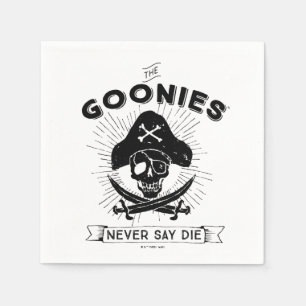 De goonies "Zeg nooit dat ze sterven" Pirate Badge Servet
