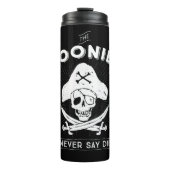 De goonies "Zeg nooit dat ze sterven" Pirate Badge Thermosbeker (Voorkant)