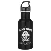De goonies "Zeg nooit dat ze sterven" Pirate Badge Waterfles (Voorkant)