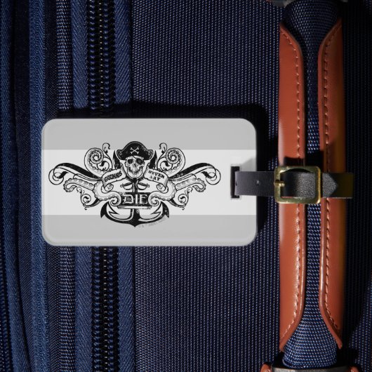 De goonies "Zeg nooit die dag" Pirate Anchor Badge Bagagelabel (Voorkant Insitu 4)