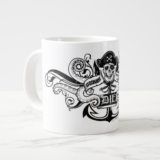 De goonies "Zeg nooit die dag" Pirate Anchor Badge Grote Koffiekop (Links)