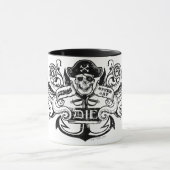 De goonies "Zeg nooit die dag" Pirate Anchor Badge Mok (Midden)