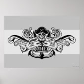 De goonies "Zeg nooit die dag" Pirate Anchor Badge Poster (Voorkant)