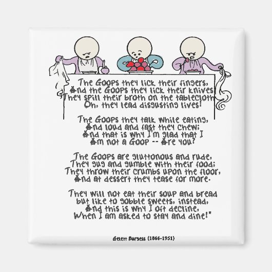 De Goops die ze hun vingers hebben Magneet (Voorkant)