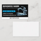 De gootsteen is de gebroken loodgietersdienst visitekaartje (Voorkant / Achterkant)