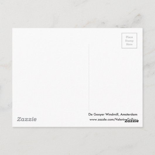 De Gooyer Windmill Amsterdam Briefkaart (Achterkant)