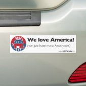De GOP houdt van Amerika Bumpersticker (Op auto)