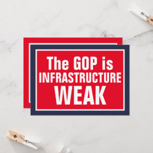 De GOP infrastructuur is zwak Vote Blue Kaart