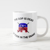 De GOP is een dood T-shirt Grote Koffiekop (Rechts)