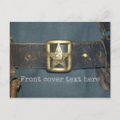 De gordel van de ambtenaar van het rode leger van  briefkaart (Voorkant)