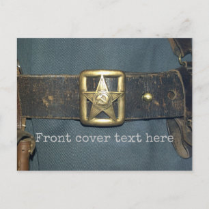 De gordel van de ambtenaar van het rode leger van briefkaart