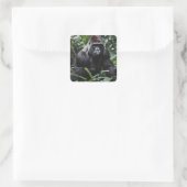 De Gorilla Koning van Middernacht: Monarch van het Vierkante Sticker (Tas)