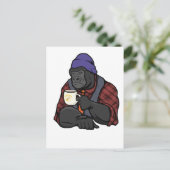 De Gorilla van Hipster Briefkaart (Staand voorkant)