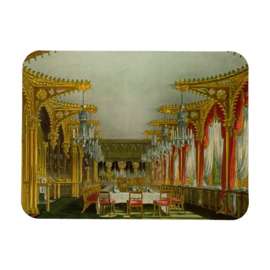 De Gothic Dining Room in Carlton House van Pyne Magneet (Horizontaal)
